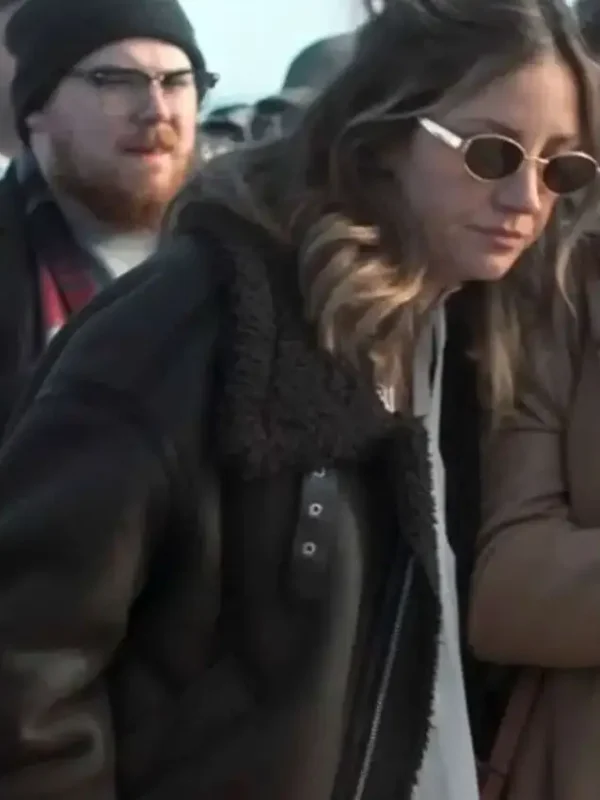 Lia Irvine All Her Fault Shearling Leather Jacket