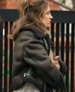 Lia Irvine All Her Fault Shearling Leather Jacket