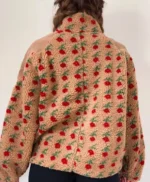 Linda Kash A Merry Little Ex-Mas Roses Sherpa Jacket