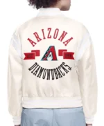 Arizona Diamondbacks Printed Logo Varsity Satin Jacket