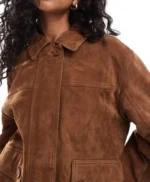 Lucy Freyer Adults S01 Brown Suede Jacket