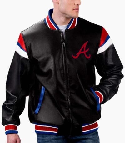 MLB Atlanta Braves Varsity Leather Jacket