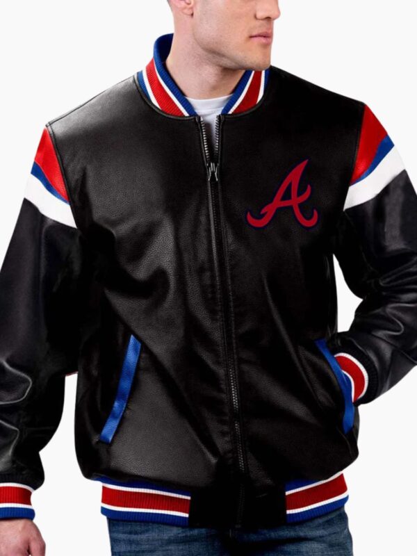 MLB Atlanta Braves Varsity Leather Jacket