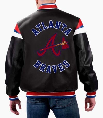 MLB Atlanta Braves Varsity Leather Jacket