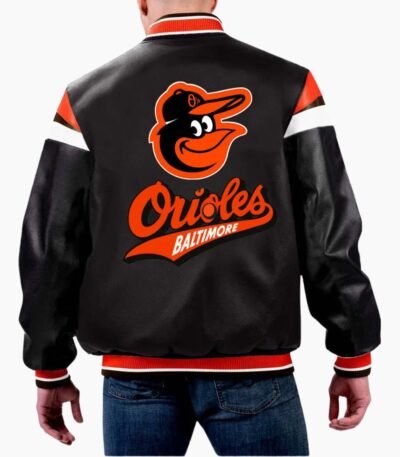 MLB Baltimore Orioles Varsity Leather Jacket