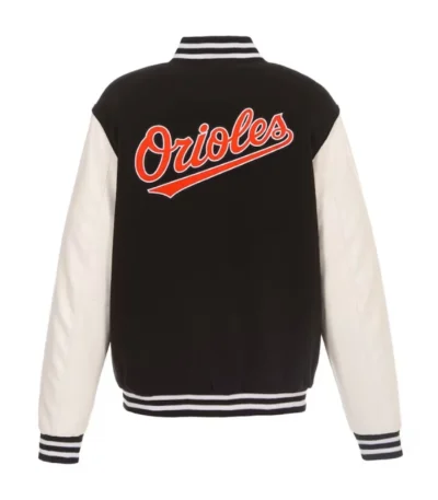 Baltimore Orioles Varsity White and Black Jacket