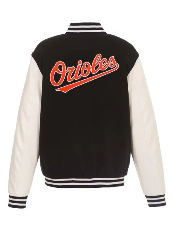 Baltimore Orioles Varsity White and Black Jacket