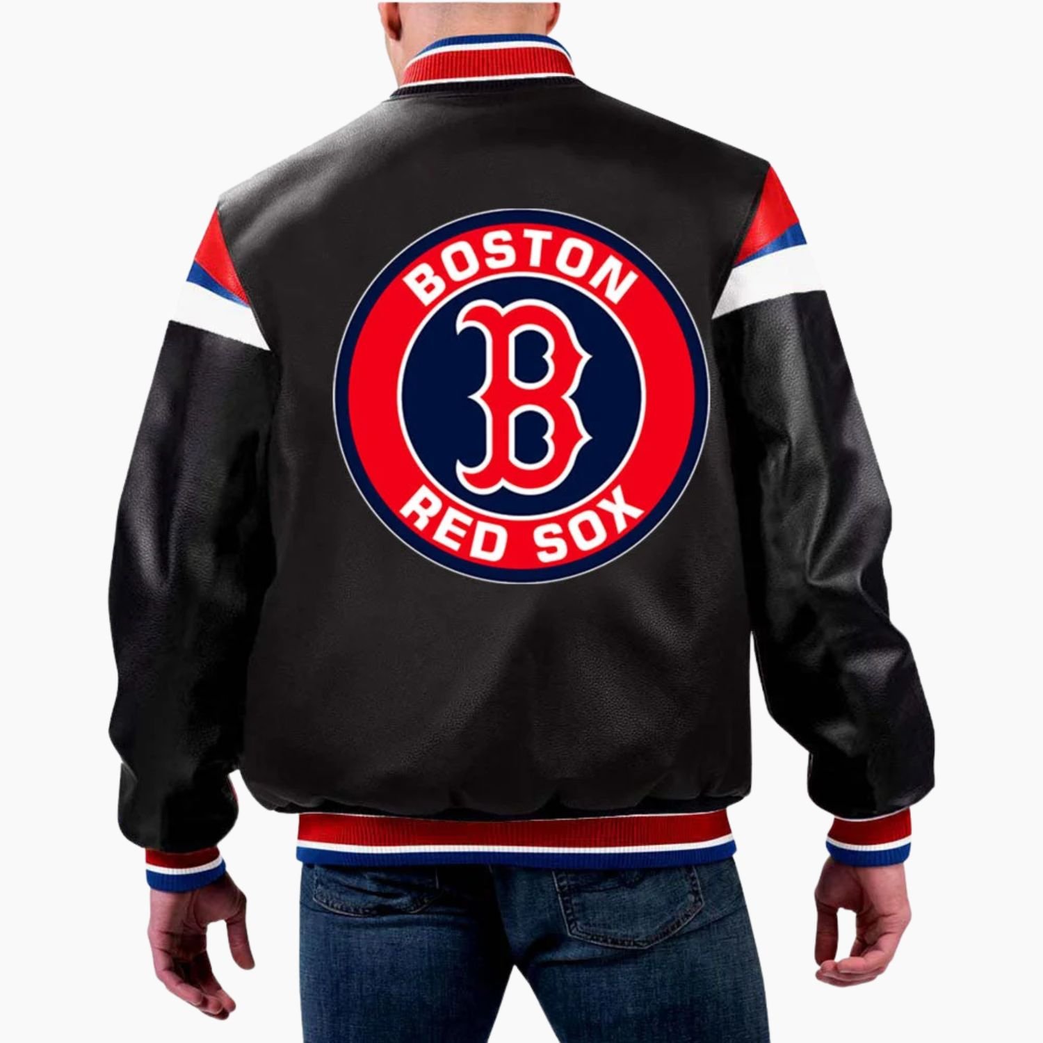 MLB Boston Red Sox Varsity Leather Jacket MLB Boston Red Sox Varsity Leather Jacket
