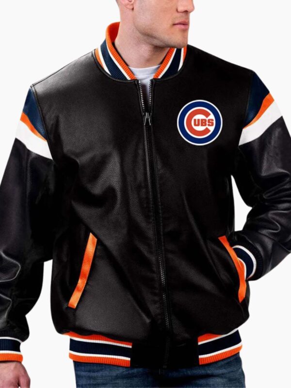 MLB Chicago Cubs Varsity Leather Jacket