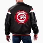 MLB Cincinnati Reds Varsity Leather Jacket