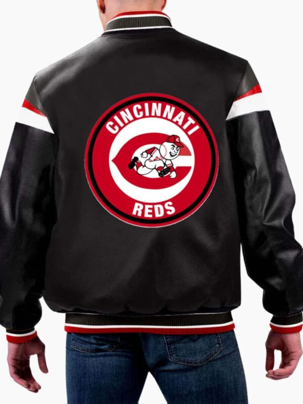 MLB Cincinnati Reds Varsity Leather Jacket