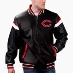 MLB Cincinnati Reds Varsity Leather Jacket