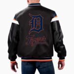 MLB Detroit Tigers Varsity Leather Jacket