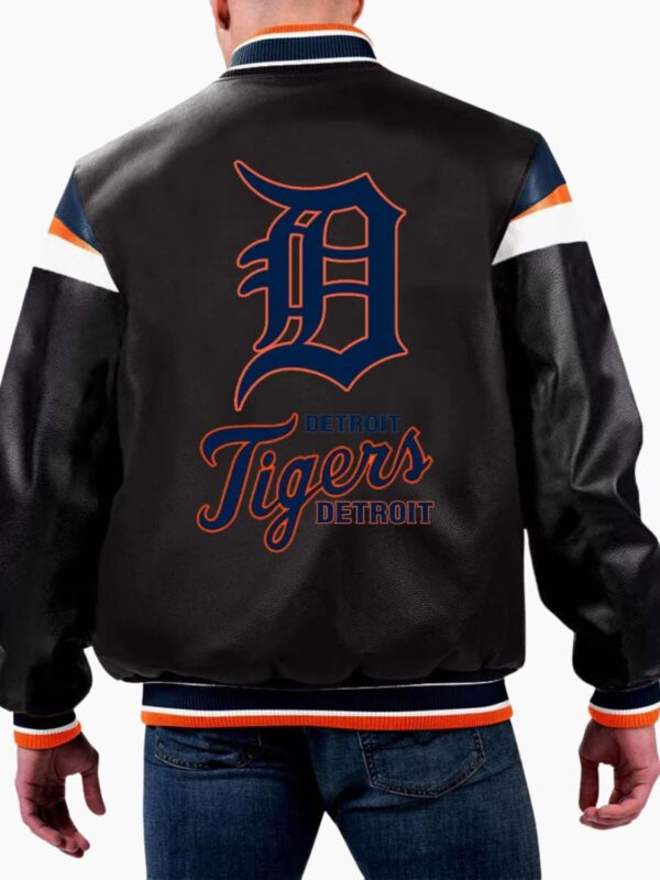 MLB Detroit Tigers Varsity Leather Jacket