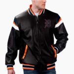 MLB Detroit Tigers Varsity Leather Jacket