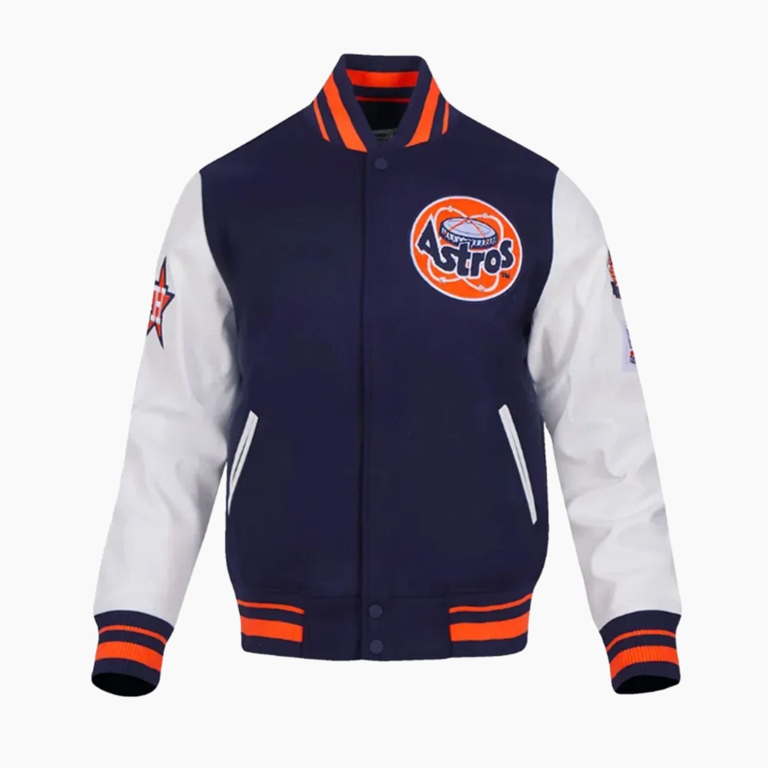MLB Houston Astros Navy Wool Jacket MLB Houston Astros Navy Wool Jacket