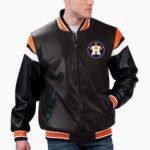 MLB Houston Astros Varsity Leather Jacket