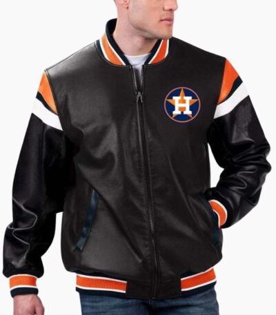 MLB Houston Astros Varsity Leather Jacket