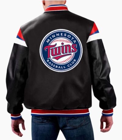 MLB Minnesota Twins Varsity Leather Jacket