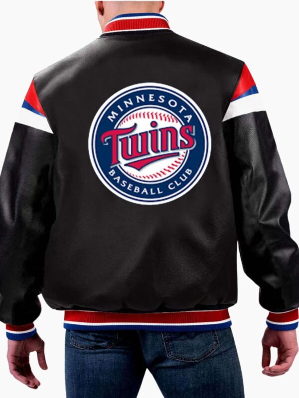 MLB Minnesota Twins Varsity Leather Jacket