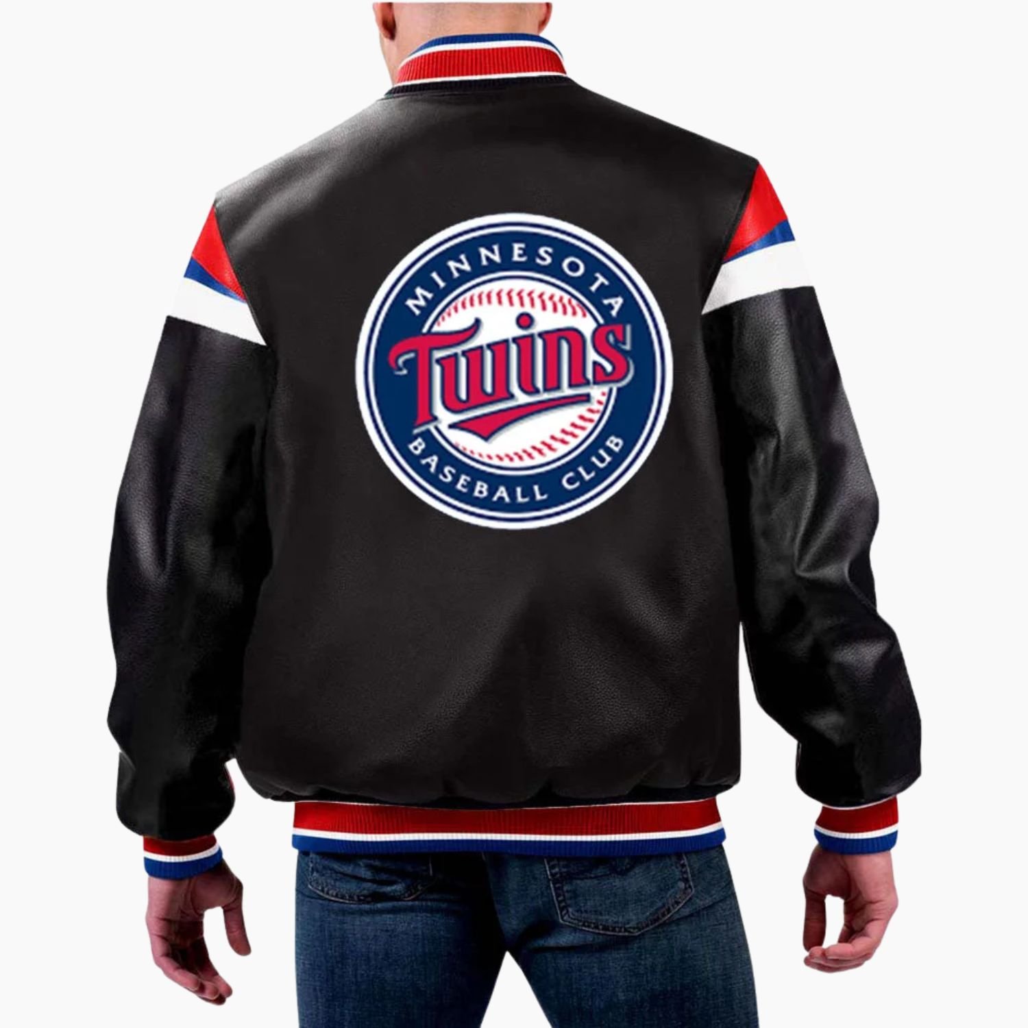 MLB Minnesota Twins Varsity Leather Jacket MLB Minnesota Twins Varsity Leather Jacket
