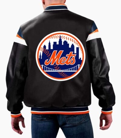 MLB New York Mets Varsity Leather Jacket