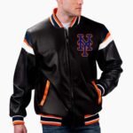 MLB New York Mets Varsity Leather Jacket