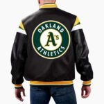 MLB Oakland Athletics Varsity Leather Jacket