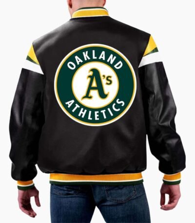 MLB Oakland Athletics Varsity Leather Jacket