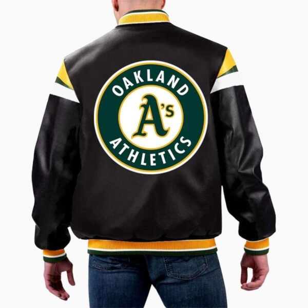 MLB Oakland Athletics Varsity Leather Jacket