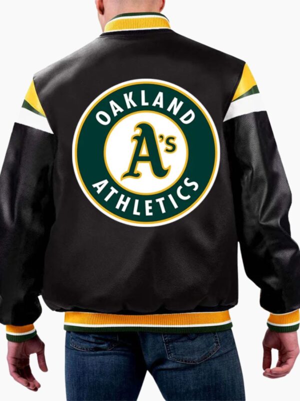 MLB Oakland Athletics Varsity Leather Jacket