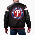 MLB Philadelphia Phillies Varsity Leather Jacket
