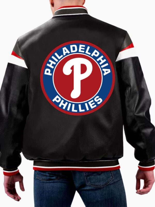 MLB Philadelphia Phillies Varsity Leather Jacket