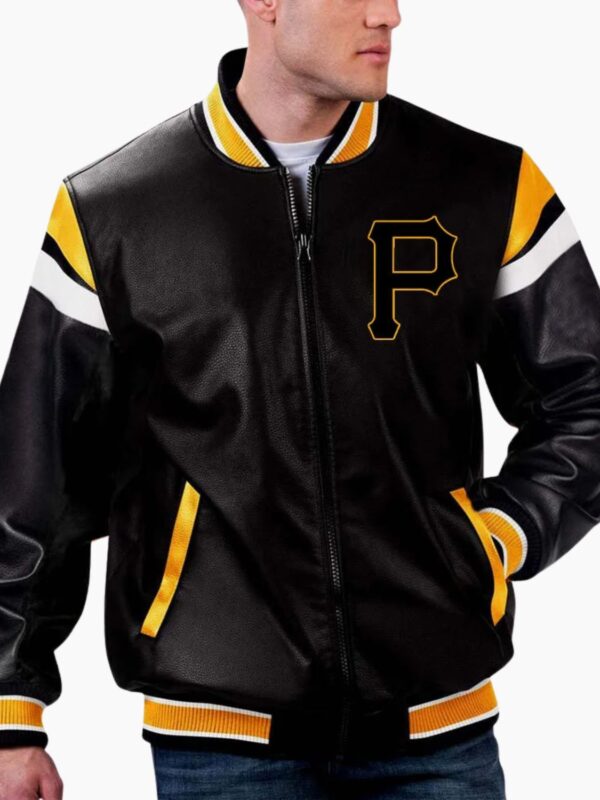 MLB Pittsburgh Pirates Varsity Leather Jacket