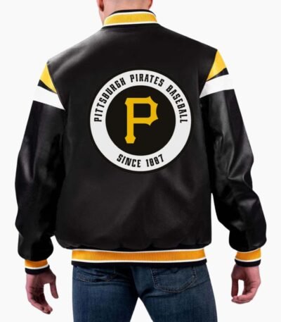 MLB Pittsburgh Pirates Varsity Leather Jacket