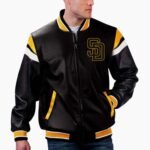 MLB San Diego Padres Varsity Leather Jacket
