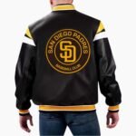 MLB San Diego Padres Varsity Leather Jacket