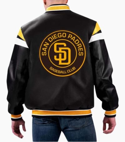 MLB San Diego Padres Varsity Leather Jacket