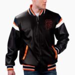 MLB San Francisco Giants Varsity Leather Jacket