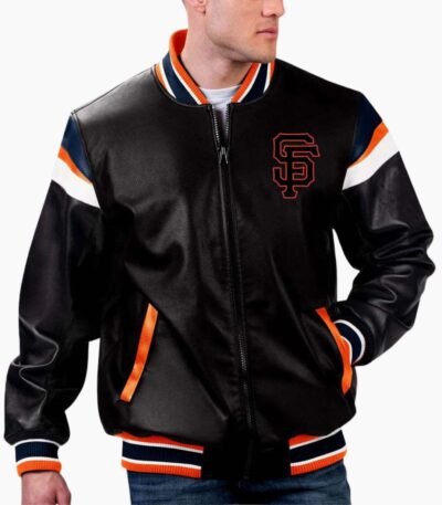 MLB San Francisco Giants Varsity Leather Jacket