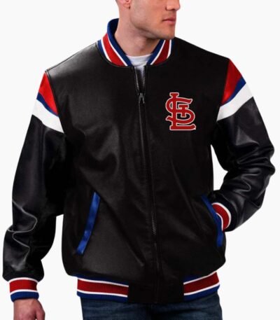 MLB St Louis Cardinals Varsity Leather Jacket