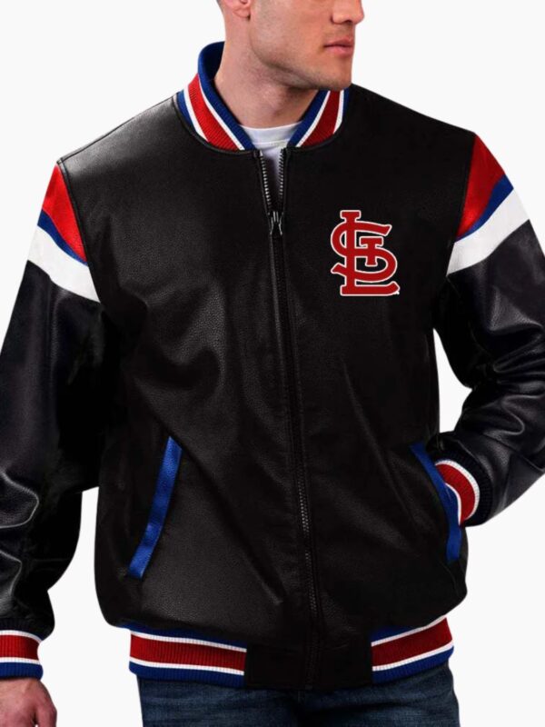 MLB St Louis Cardinals Varsity Leather Jacket