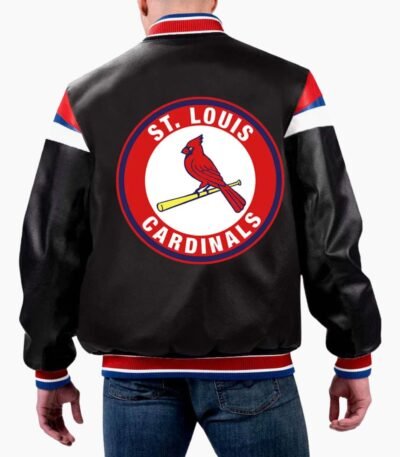MLB St Louis Cardinals Varsity Leather Jacket