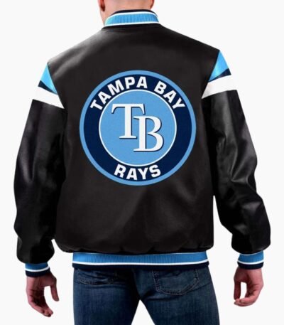 MLB Tampa Bay Rays Varsity Leather Jacket