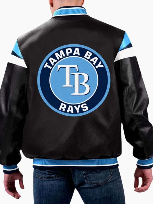 MLB Tampa Bay Rays Varsity Leather Jacket