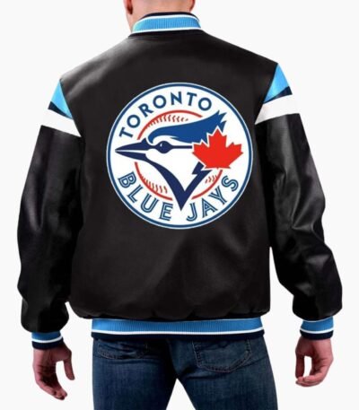 MLB Toronto Blue Jays Varsity Leather Jacket