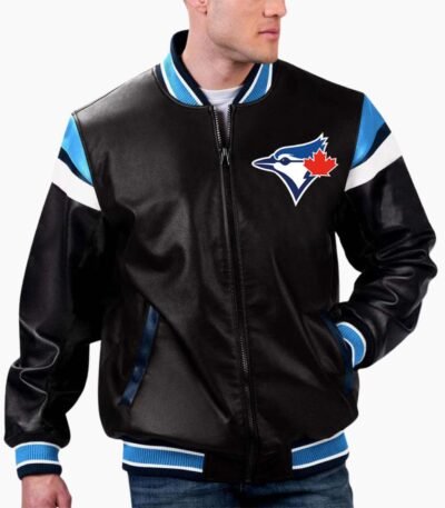 MLB Toronto Blue Jays Varsity Leather Jacket