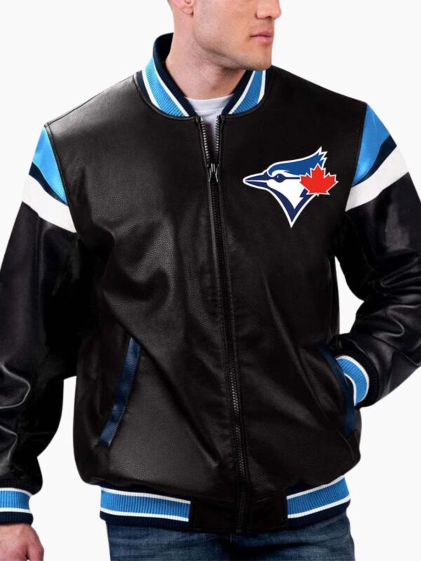 MLB Toronto Blue Jays Varsity Leather Jacket