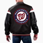 MLB Washington Nationals Varsity Leather Jacket