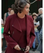 Mae Silver Boston Blue Maroon Jacket